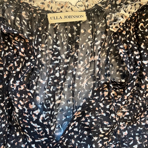 Ulla Johnson short sleeve ruffle blouse - Picture 3 of 4